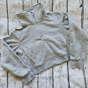 All in Motion Gray Kids' Half-Zip Sweatshirt